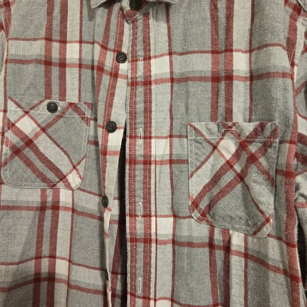 Red Camel Handcrafted Plaid Flannel Utility Shirt Men’s XL Casual Workwear - Picture 4 of 8
